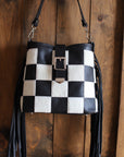 Fringe Black & White Checkers