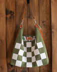 Olive Green Checkers