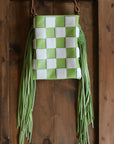 Electric Green Checkers (