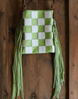 Electric Green Checkers (