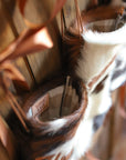 Cowhide Christmas Stockings