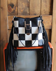 Fringe Black & White Checkers
