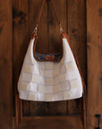 White Fringe Checkers