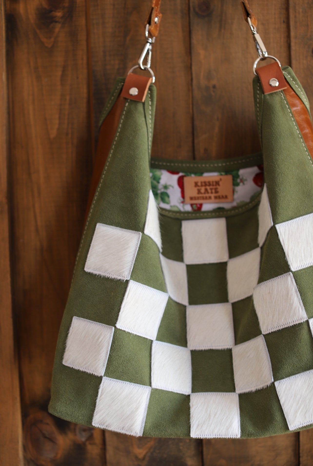 Olive Green Checkers