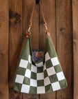Olive Green Checkers