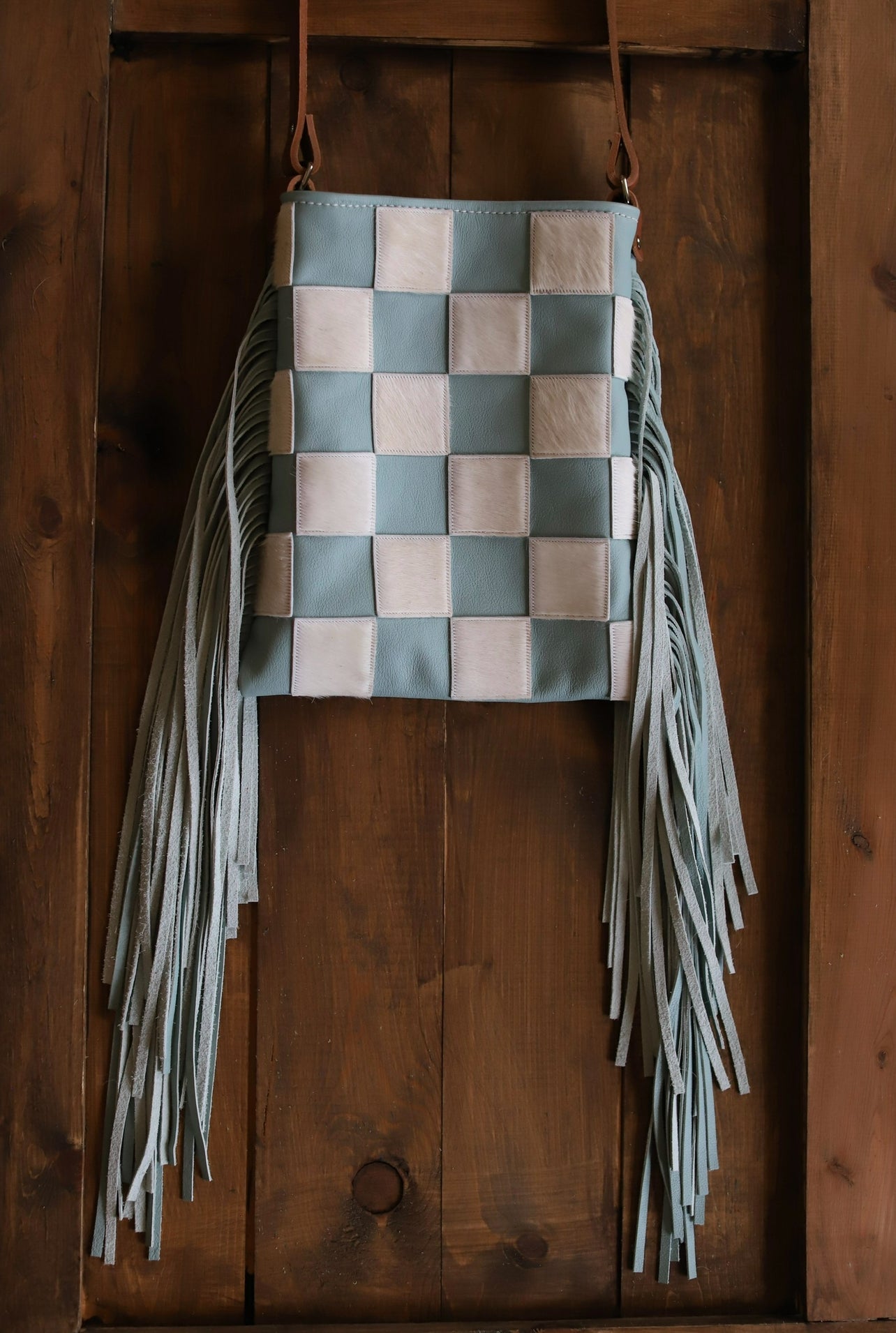 Ocean Blue Checkers (