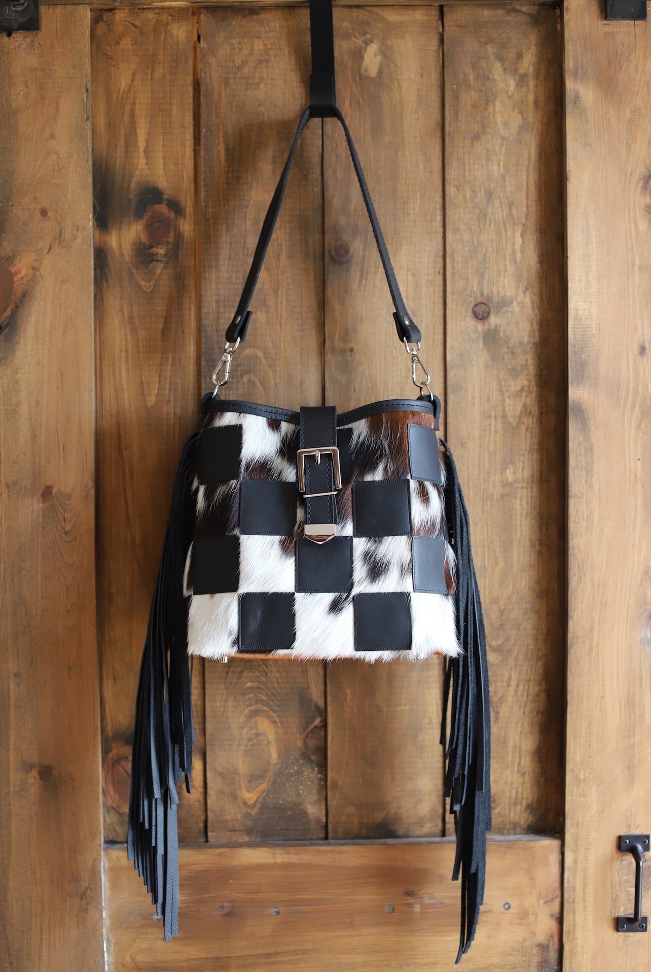 Fringe Marble Black Checkers