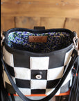 Fringe Black & White Checkers