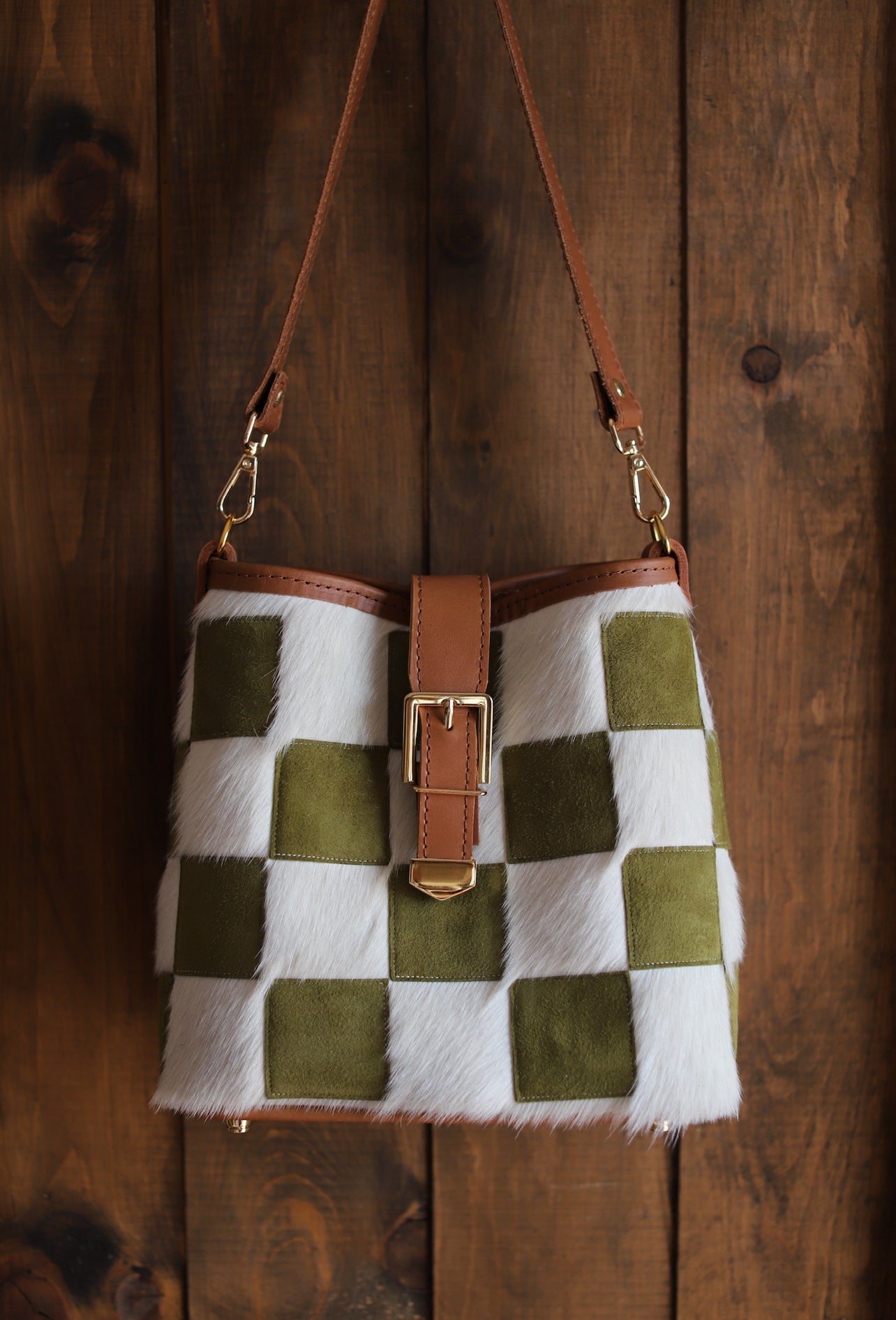 Olive Green Checkers
