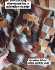 Cowhide Christmas Stockings