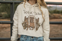 Load image into Gallery viewer, Wild West Cropped Hoodie
